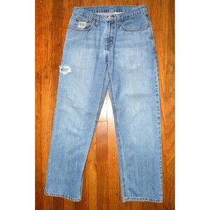 Cinch Up Men’s Jeans 30x30 Blue Denim Distressed Western Cowboy Workwear
